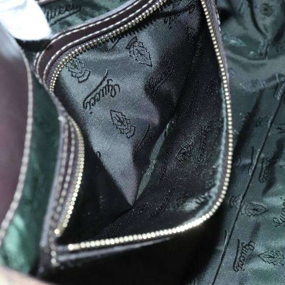 GUCCI GG Crystal Hand Bag Beige Gold 197020 Auth hk1740 - Picture 11 of 16